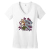 rude fox Women's V-Neck T-Shirt