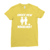 under new management stag night wedding mens Ladies Fitted T-Shirt