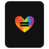 Rainbow Equality Heart Mousepad