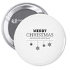 merry christmas and happy new year Pin-back button