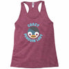 crazy penguin lady Racerback Tank