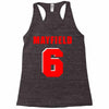 baker mayfield new jersey number Racerback Tank