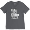 real men shoot raw V-Neck Tee