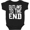 outlaws to the end 4 Baby Bodysuit