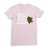holly jolly christmas Ladies Fitted T-Shirt