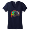 mushroom city bullets Women's V-Neck T-Shirt