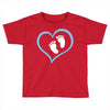 Baby Boy with Heart Any Name Customized Toddler T-shirt