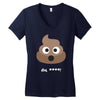 cute poo Women's V-Neck T-Shirt