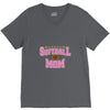 softball mom glitter V-Neck Tee