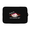 November Peeking Out Baby Girl Laptop sleeve