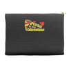 pizza is my valentine 2 Accessory Pouches