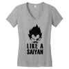 like a saiyan Women's V-Neck T-Shirt
