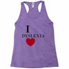 i dyslexia Racerback Tank