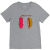 what up dog ketchup hot dog V-Neck Tee