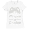 weapon of choice, gaming Ladies Fitted T-Shirt
