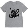 who cares V-Neck Tee