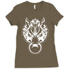 fenrir wolf motif Ladies Fitted T-Shirt