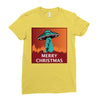 i want to believe santa parody Ladies Fitted T-Shirt