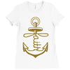 anchored faith Ladies Fitted T-Shirt