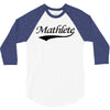 mathlete t shirt funny math humor geek nerd school athlete tee s m l x 3/4 Sleeve Shirt