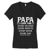 I Love you Papa Women's V-Neck T-Shirt