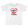 niece i wear a red heart ribbon Toddler T-shirt