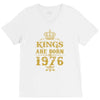 kings are born in 1976 V-Neck Tee