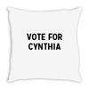 vote for cynthia Throw Pillow