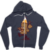 cool characters Zipper Hoodie