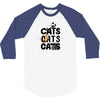 cats cats cats 3/4 Sleeve Shirt