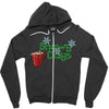 snowy days Zipper Hoodie
