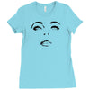 girl eye face black Ladies Fitted T-Shirt