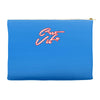 c'est la vie neon slogan Accessory Pouches