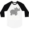 chubby unicorn rhino 3/4 Sleeve Shirt