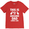 new daddy christmas funny V-Neck Tee