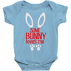 happy easter some bunny loves me Baby Bodysuit