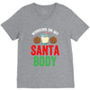 working on my santa body V-Neck Tee