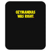 ozymandias was right Mousepad