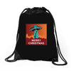 i want to believe santa parody Drawstring Bags