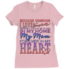 my mom is in heaven forever Ladies Fitted T-Shirt