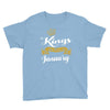 kings are born in january Youth Tee