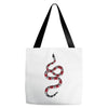 snake red black Tote Bags