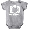 oh shoot camera Baby Onesie