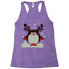 christmas t shirt santa reindeer penguin novelty xmas Racerback Tank