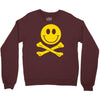 smiley pirate skull and crossbones Crewneck Sweatshirt