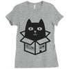 cats love boxes Ladies Fitted T-Shirt