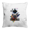 who loves frenchies Throw Pillow