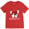 equality white V-Neck Tee