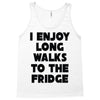 i enjoy long walks to the fridge Tank Top