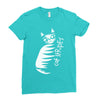 cat stripes Ladies Fitted T-Shirt